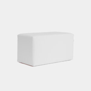 Puf Blanco rectangular