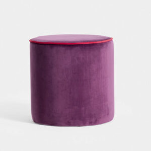 Violet Velvet Pouf