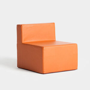 Orange Valentino Pouf