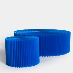 Puf Acordeón Azul