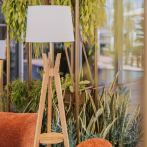 Floor Lamp White/Wood