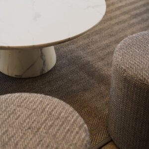 Grey Herringbone Rug