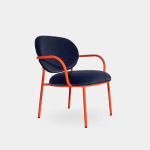 sillón azul naranja isla crimons