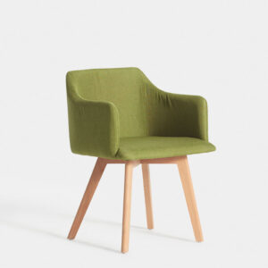 Sillón tapizado verde CRIMONS