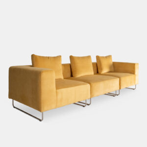 Sofá Lotus Velvet Mostaza