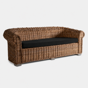 Sofá Ratán Premium Negro