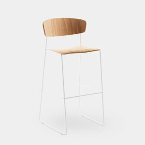 Taburete Finland Madera crimons