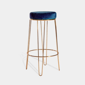 Taburete Velvet Azul