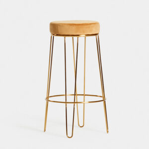 Velvet Caramel Stool