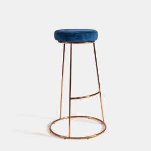 Taburete Velvet Rosé/Azul