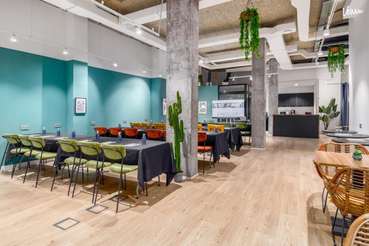The MUN HUB, espacio moderno y polivalente para eventos de empresa en Madrid.