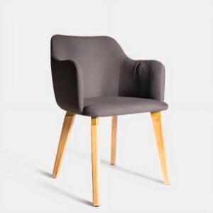 Sillón Nórdico Tapizado Gris 2